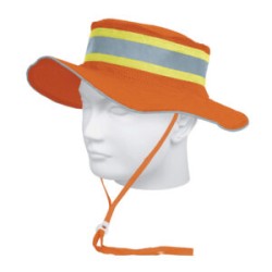 SOMBRERO ALTA VISIBILIDAD CON REFLEJANTE, NARANJA