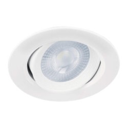 EMPOTRADO, REDONDO, 5 W, 6500K, LED, BLANCO