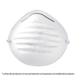 Mascarilla tipo concha, para polvos, caja 50 piezas