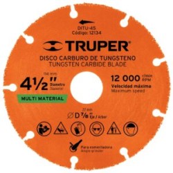 Disco de carburo de Tungsteno 4-1/2?, multiusos