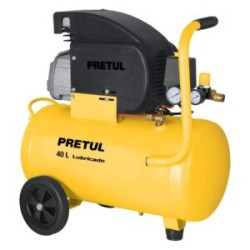 Compresor, 40 L, 3 HP (potencia máxima ), 127 V, Pretul