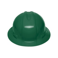 CASCO DE SEGURIDAD, VERDE, ALA ANCHA