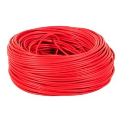 Rollo de 100 m de cable THHW-LS 12 AWG rojo, Volteck